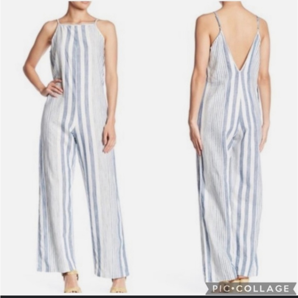 Angie striped jumpsuit